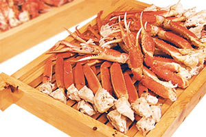 All you can eat crab! A filling buffet.